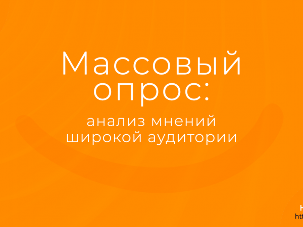 Массовый опрос: анализ мнений широкой аудитории