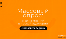 Массовый опрос: анализ мнений широкой аудитории. Надежда Шеина «Привет, маркетинг!» онлайн курс t.me/pr_ivetmarketing